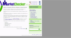 Desktop Screenshot of marketchecker.co.uk
